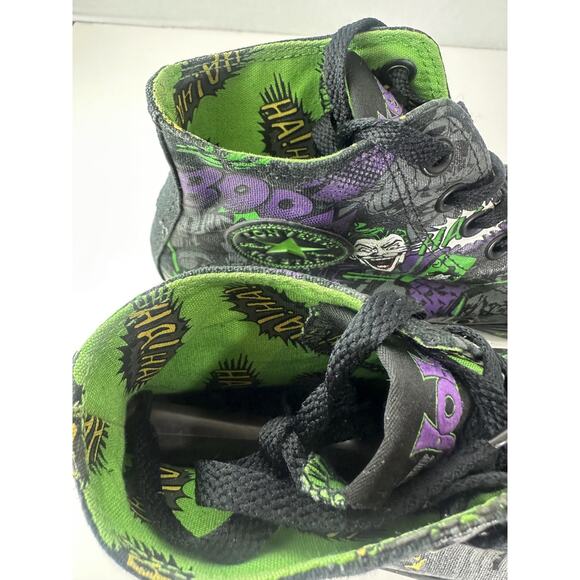 Converse All Star DC Batman THE JOKER Chuck Taylor Shoes Unisex Men's 8 Wo's 10 - Picture 6 of 16